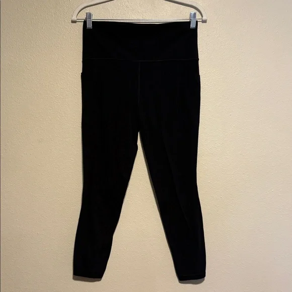 Athleta Salutation Stash 7/8 High Rise Tight Leggings Black Medium - Picture 6 of 11